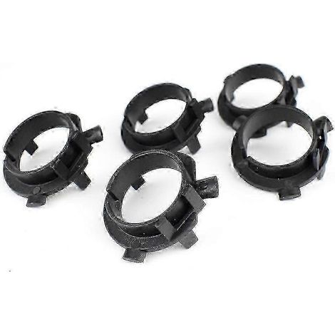 Adaptateur de support d'ampoule de phare LED (10 paires, noir) (1/5)