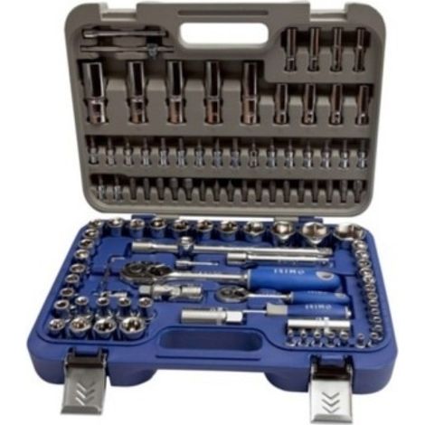 Llave vaso hexag. 1/2"-1/4" +puntas irimo 108 pz