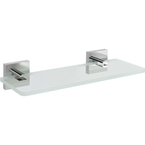 Sapho X-SQUARE - Estante, longitud 20 mm, cristal transparente/cromo XQ009-12 (1/2)