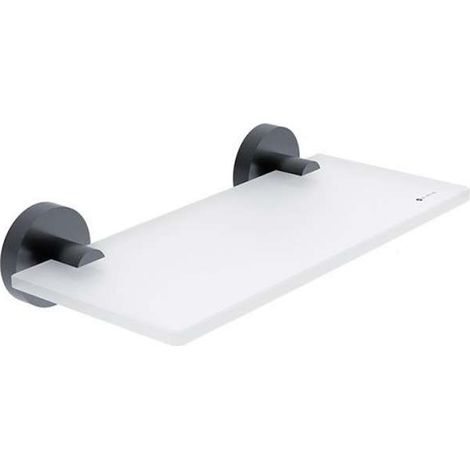 Nimco Unix - Estante, longitud 20 cm, cristal esmerilado/negro mate UNC 13091B-20-90 (1/2)