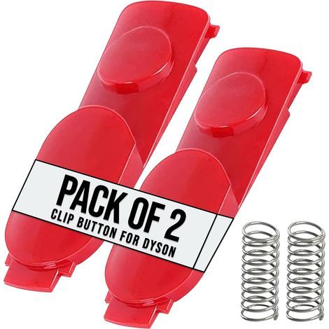 2er-Pack Dyson Clip-Verriegelungsknöpfe mit Feder für Dyson V7 V8 V10 V11 V15 – robuste Ersatzteile für Dyson-Bürste und -Rohr