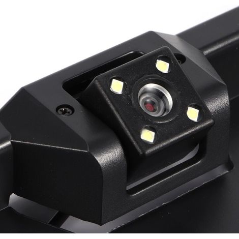 Telecamera di retromarcia universale per auto, angolo di visione di 170°, visione notturna, sistema di assistenza al parcheggio in retromarcia con visione posteriore della targa (1/5)