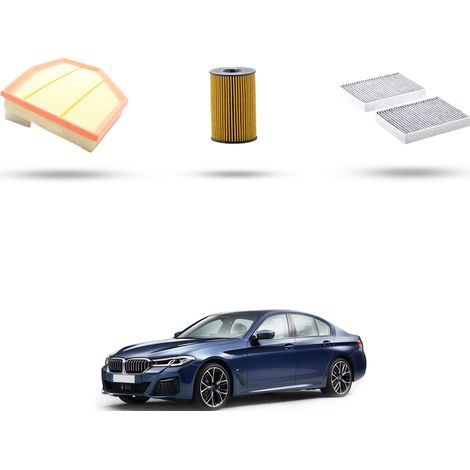 Kit tagliando 3 filtri compatibile con Bmw serie 5 (G30,G31,F90) M5 441kw dal 2017 (1/5)
