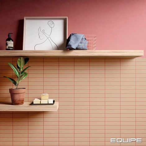 Faience Effet Zellige COSTA NOVA 5x20 cm Straw (1/3)