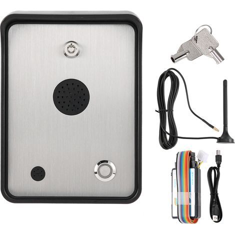 – Interphone audio GSM pour contrôle d'accès – Communication bidirectionnelle – Boîtier acier inoxydable – Installation étanche (1/5)