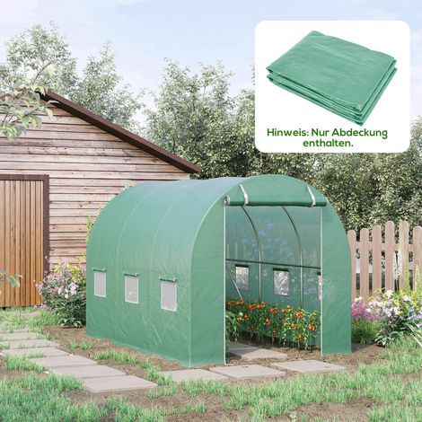 Film de serre - film plastique sans échafaudage - 3 x 2 x 2 m - bâche - film de jardin étanche avec protection UV - vert