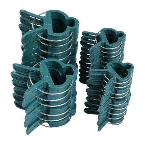 100 tuteurs pour plantes – 50 grands tuteurs (6 × 4,5 cm) et 50 petits tuteurs (4 × 2,8 cm) – En plastique résistant, ils soutiennent les tomates et les légumes. (1/5)