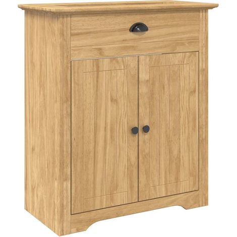 Bathroom Cabinet with Storage BODO Honey Brown 70 x 35 x 80 cm vidaXL