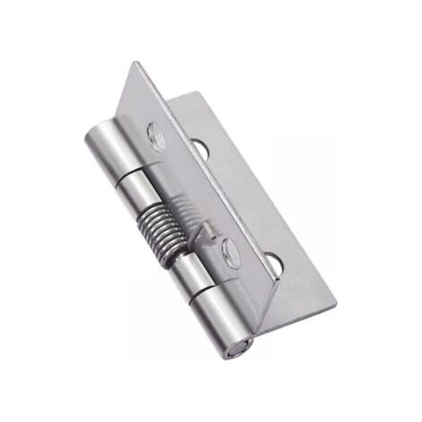 4 pièces charnières à ressort à ouverture fermeture automatique, charnières de porte à ressort en acier inoxydable 304, charnières à fermeture automatique pour portes invisibles (1/5)