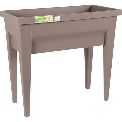 Espace potager sans serre vegetable l x l x h 76 x 38,5 x 68 cm taupe - EDA