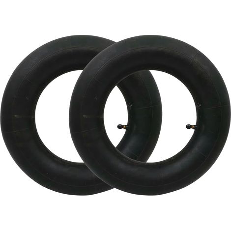 Lot de 2 Chambres à Air 3.50-8" pour Brouette avec Valve Coudée TR-87 – Chambres à Air en Caoutchouc Renforcé pour Brouettes, Tondeuses, Diables, Chariots de Jardin, Chariots à Main et Wagons (1/5)