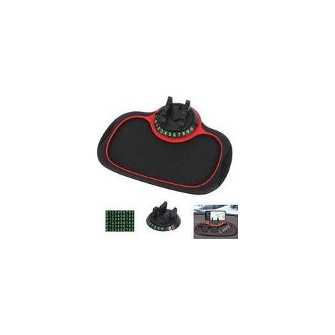 BRAVIX Tapis Antidérapant Voiture Support de Téléphone Portable Tapis Antidérapant de Tableau de Bord de Voiture Tapis Antidérapant de Voiture avec Support de Téléphone Rotatif à 360 Degrés (1/4)