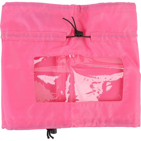 Adjustable Dog Shower Cap Reusable Water Resistant Pet Overhead Ears Protection Bath Cover Rose Red (1/5)