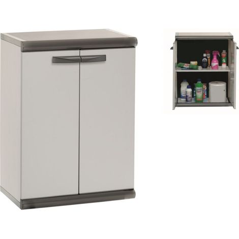 MOBILETTO DA ESTERNO BASIC RECYCLED H.90 2 ANTE TUTTO PIANI GRIGIO (1/2)