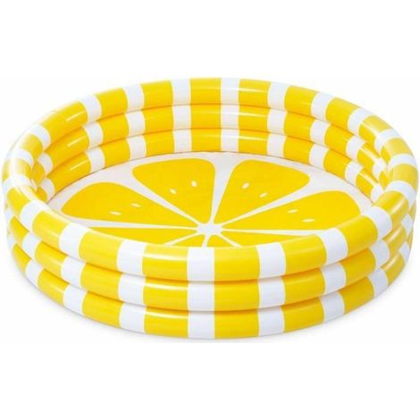 Intex Piscina Inflable Limón Amarilla 147 cm para Niños