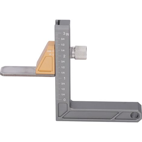 Jauge de hauteur impériale, outil de mesure de profondeur en alliage d'aluminium pour table de scie à bois et machine à affleurer (1/5)