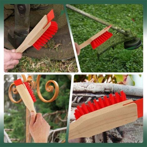 NALOOKAMIC Grattoir de Tondeuse à Manche Long Ergonomique Brosse Dure pour Nettoyage Gazon (1/3)