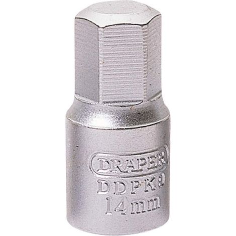 Draper DDPK9, Chiave Esagonale per Tappo di spurgo, 3/8” (14 mm), Impronta Quadrata, Blu (1/2)