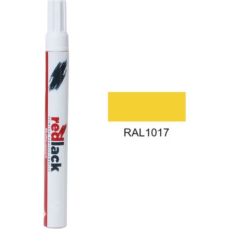 Feltro Vernice per ritocchi 8 ml – RAL 1017 – Giallo zafferano – satinata – multisupporto – Redlack