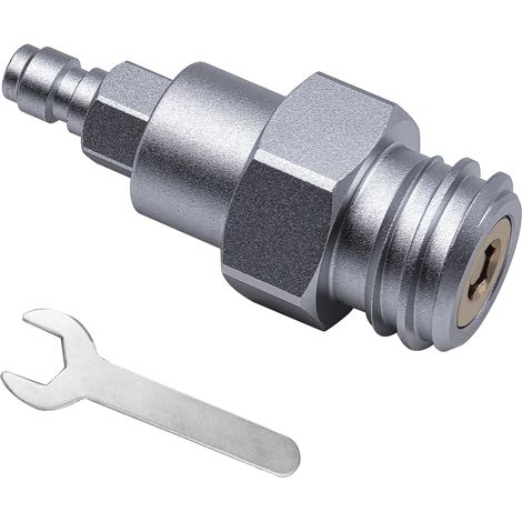 Adaptateur de remplissage TR21-4 pour machine à eau gazeuse avec raccord rapide de 8 mm pour réservoir de CO2/bouteille externe (1/5)