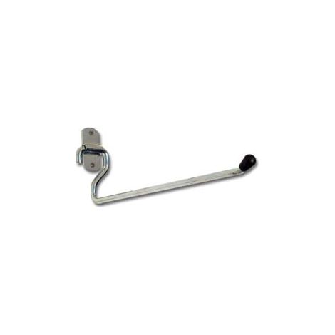 GANCIO PARETE PORTATUTTO DRITTO ART.303- - cm.22 lunghezza - ø mm.8 - 12 pezzi
