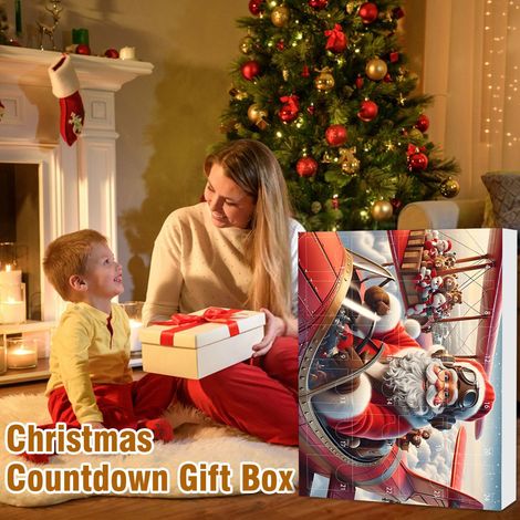 Calendrier de l'Avent Véhicules 2026 - 24 décorations suspendues en acrylique 2D avec des motifs de voitures et d'engins - un cadeau de Noël amusant pour les passionnés de véhicules (1/5)