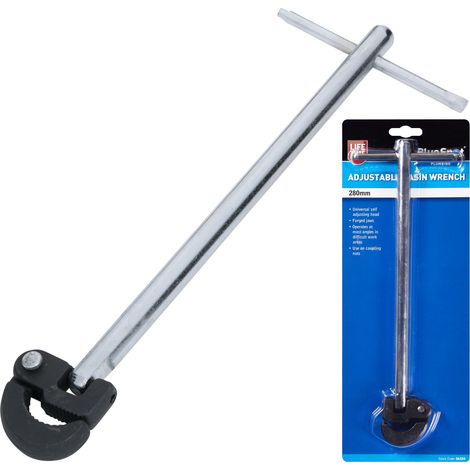 BlueSpot Adjustable Telescopic Basin Wrench Spanner Wrench 280mm