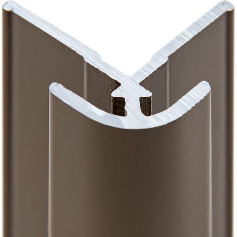 Profilé d'angle extérieur pour panneau mural de douche, DécoDesign, Schulte, Taupe, 210 cm