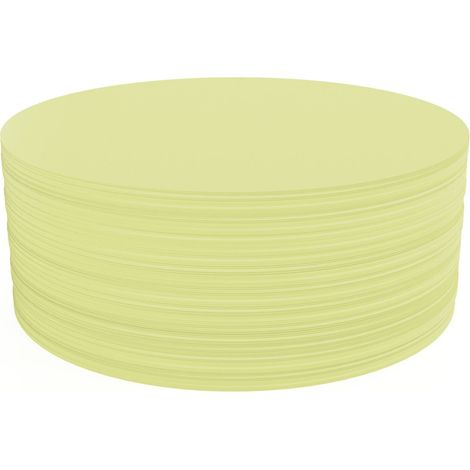 Magnetoplan Kommunikationskarte rund, Ø 190 mm, 500 Stück, gelb, D 190 mm, 500 BL 500 Stk