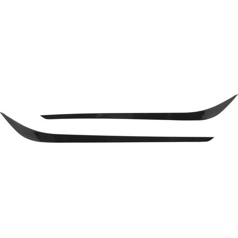 2 Pièces Déflecteur d'Air de Pare-Choc Avant Jantes Noires Brillantes Lèvre Inférieure Fente Spoiler Couvercle Remplacement pour Benz CLA‑Class C117 (1/5)