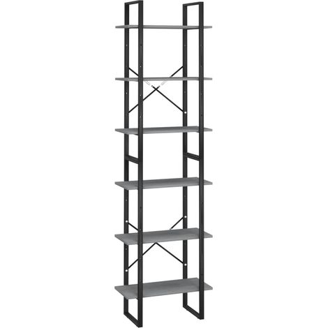 Maison Exclusive - Lagerregal Grau 60x30x210 cm Massivholz Kiefer (1/5)