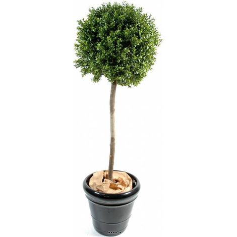 Buis boule factice H140cm D50cm Anti UV 2000H Int / Ext en pot