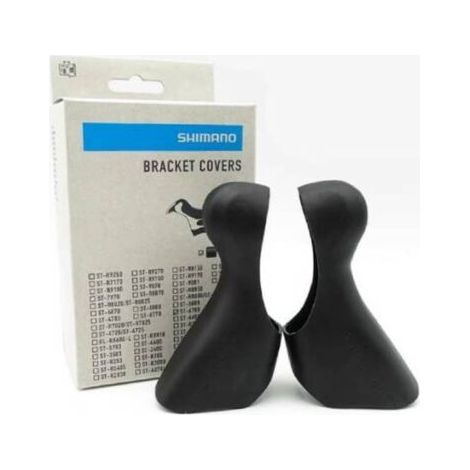 Poignées de vélo de route antidérapantes SHIMANO ST-6700, couvre-manettes de dérailleur unisexes pour adultes, noires, taille unique