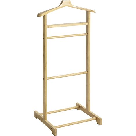 Valet de nuit valet de chambre en bambou massif coloris naturel – Longueur 48 x Profondeur 36 x Hauteur 97 cm (1/5)