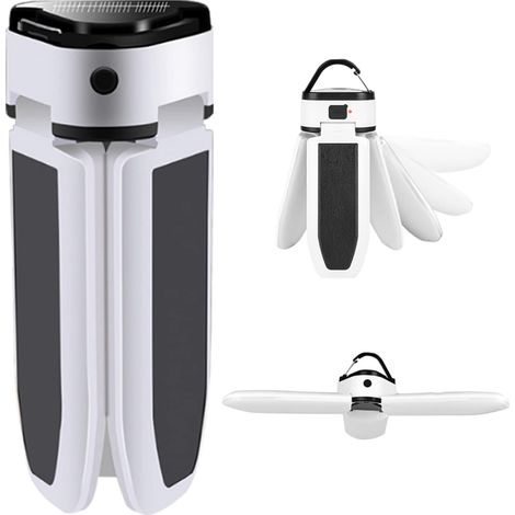 Portable Camping Lantern, USB Rechargeable LED Solar Light Powerful Outdoor Lighting Emergency Lamp Portable Travel Gear for Hiking Fishing Camping (1/5)