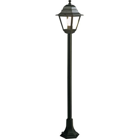Straßenlaterne mit Säule 'Alt' 60 W - Cm 18 X 18 X H 121 Weiß/Silber