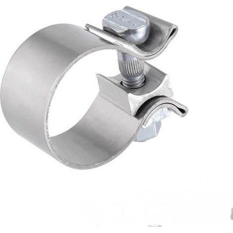 Morsetto in metallo zincato da 60 mm di diametro per recinzioni e pali, per fissare i distanziatori al palo della recinzione