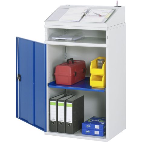 Rau Beistellschrank-Stehpult - Modell 01 BxTxH 650x520x1110/1220mm (1/2)