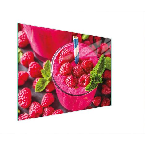 Schneidebrett aus Glas, 30 x 22 cm, Himbeere (1/5)