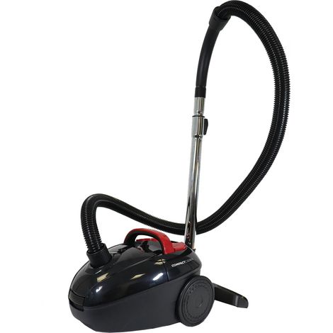 Ewbank EWVC0215B COMPACTCLEAN 1.5 Litre Bagged Vacuum Cleaner, HEPA 10 Filter, Dustbag Full Indicator, Ergonomic Handle, 5m Cable