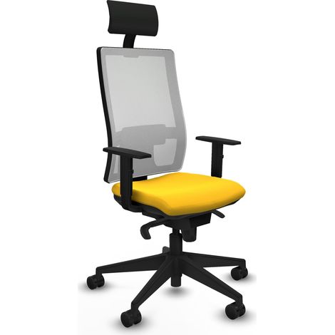 Sedia da ufficio piqueras y crespo Horna bianco pelle sintetica (1/5)