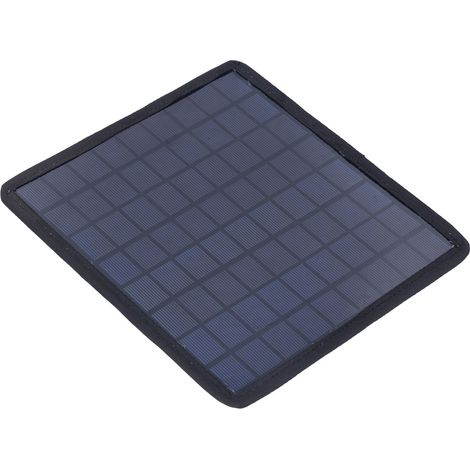 Chargeur Panneau Solaire - 6 W - 18 V - Pour Batterie 12 V - Voiture Bateau Camping-Car Moto - Portable - 1 Pièce (1/4)
