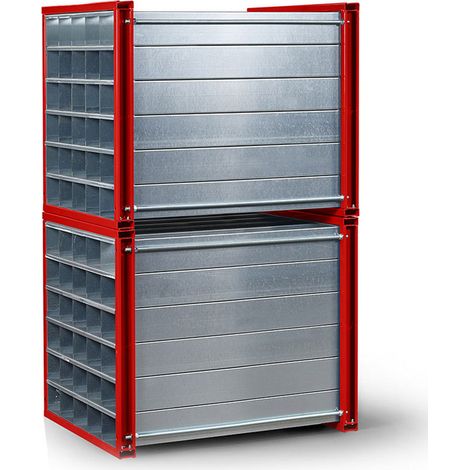 RR Industrietechnik Wabenregal RWR-16/1 1000x1000x1000mm mit 16 Fächern RAL 7016 Anthrazitgrau