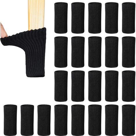 wxsp Lot de 24 protège-pieds de chaise, protège-pieds de chaise inclinés pour meubles, tables, protections de sol, évitent les rayures et le bruit