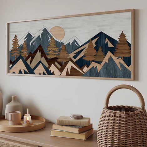 Cuadro Miroteso, Estructura de Madera Nobilitada, 50x120h cm Multicolor (1/5)