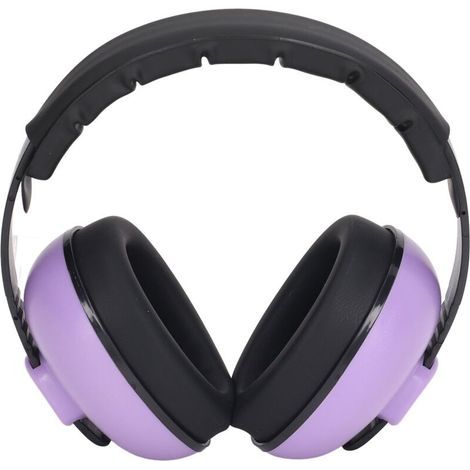 Casque anti-bruit réducteur de son NRR 31DB, protection auditive confortable et pliable, couleur violet