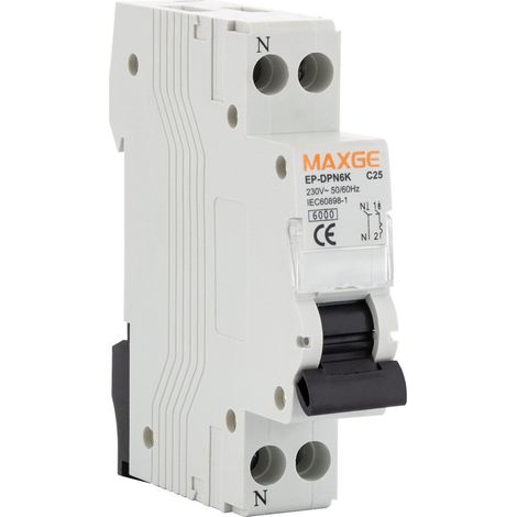 Automático estrecho DPN MAXGE 1P+N 32A-6kA Monofásico 1 Mod. (1/5)