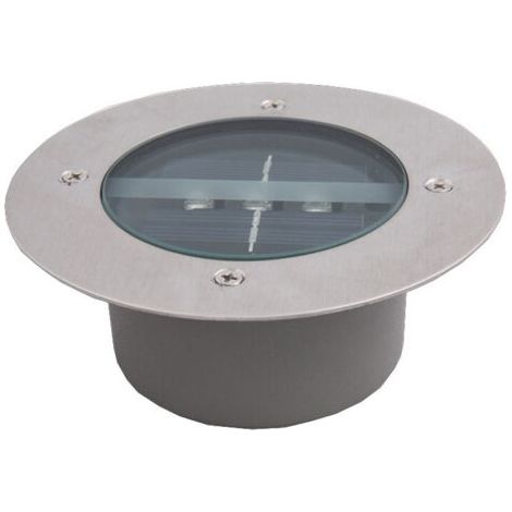 Lumière Solaire Extérieur, 4 Pack 3 LED Spot Lampe Solaire Jardin, Etanche IP65, Pelouse Lumière Decorative Pour Chemin Terrace Jardin Allée (Rond, Blanc Froid) (1/5)