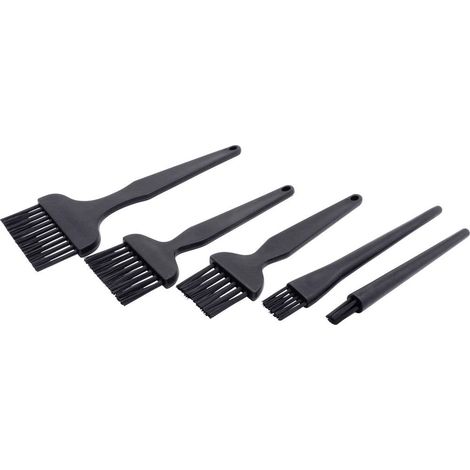 Quadrios Pennello ESD Larghezza superficie spazzole: 0.8 cm Lunghezza superficie spazzole: 6.8 cm 5 pz. (1/5)