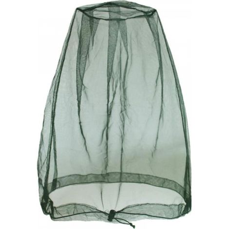 Filet anti-insectes pour la tête, le visage, les insectes, les moucherons des activités de plein air, avec sac de rangement,Vert (1/5)